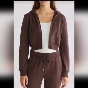 Abound Full Zip Crop Hoodie